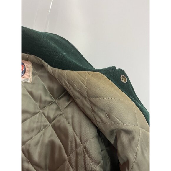 1963 Empire Sporting Goods Letterman Varsity Jacket Green Yellow Sz 42 Made USA - Picture 15 of 16